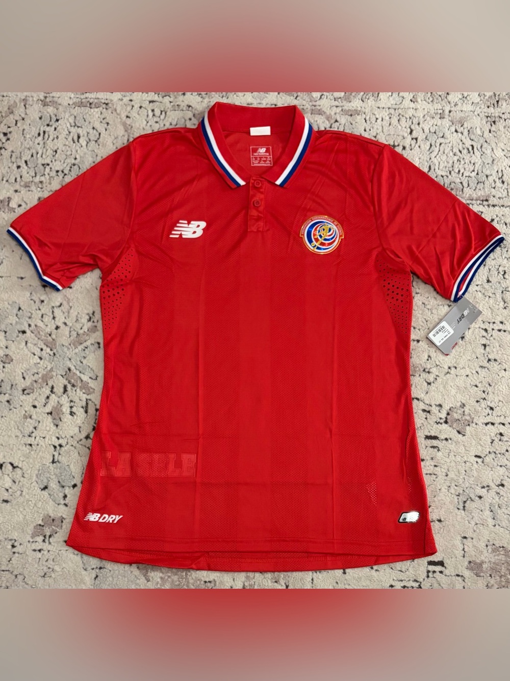 New Balance Official Costa Rica 2015 National Team Home Red Jersey Men’s Sz: L